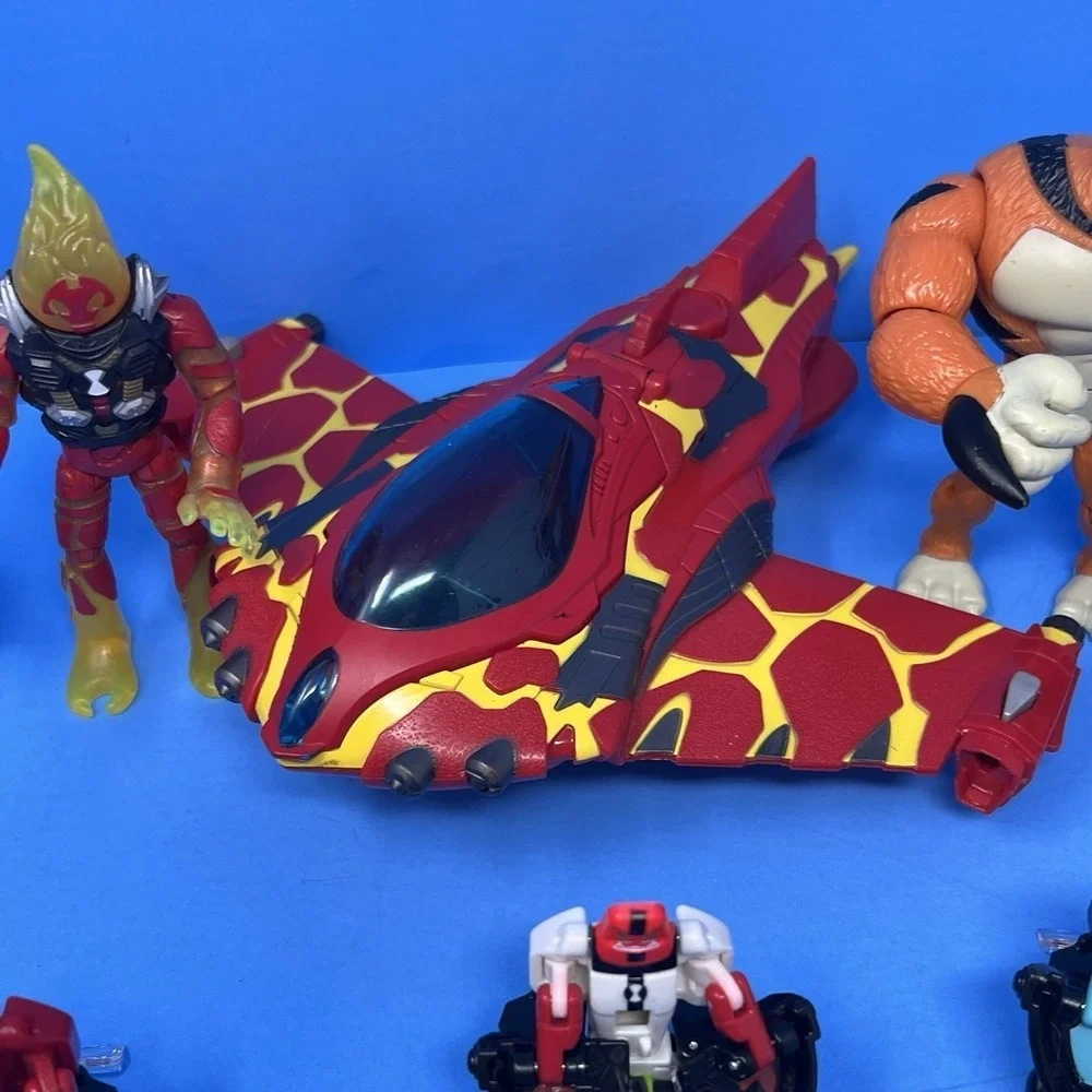 Ben 10 Omnitrix Small Multi Omni Launch Heatblast Rath Figures Lot
